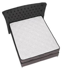 KONDELA Boxspringová posteľ 160x200, sivá, MERSIA