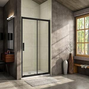 Luxusné posuvné sprchové dvere ALTO BLACK 136- 140x195cm Ľ/P so Soft close zatváraním