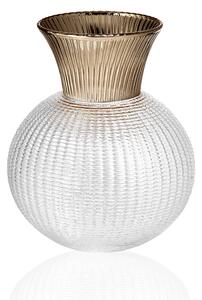 Váza OPHELIA 8307.2 číra/šampaň H30 cm