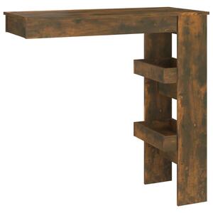 Nástenný barový stôl dymový dub 102x45x103,5cm spracované drevo
