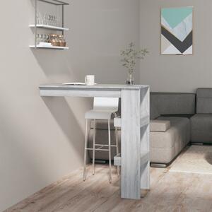 Nástenný barový stôl sivý sonoma 102x45x103,5 cm spracov. drevo