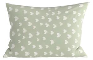 Obliečka na vankúš z mikrovlákna STARS HEARTS 50x70 cm, zelená