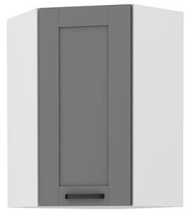 Horná rohová kuchynská skrinka Lucid 58 x 58 GN 90 1F (dustgrey + biela). Vlastná spoľahlivá doprava až k Vám domov. 1045552