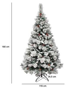 Umelá borovica zasnežená, v rôznych veľkostiach- 180 cm