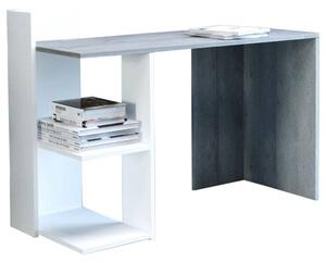 Písací stôl PACO 01 sivá/biela