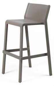 Stima Plastová barová stolička TRILL STOOL Odtieň: Grigio - Sivá