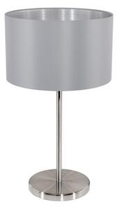 Eglo 31628 MASERLO textilná lampička 1X60W matný šedá/strieborná