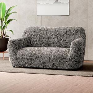 Bielastické poťahy GLORIA hnedá dvojkreslo (š. 120 - 160 cm)