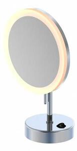 STEINBERG - LED kozmetické zrkadlo so stojanom, chróm 650 9300