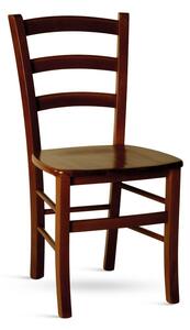 Stima drevená stolička PAYSANE/masiv Odtieň: Tmavo hnedá