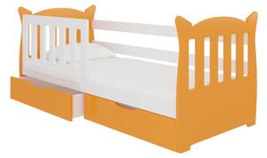 Detská posteľ LENA, 160x75, oranžová