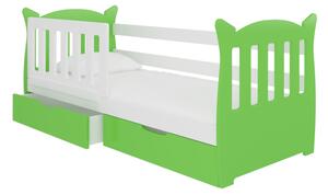 Detská posteľ LENA, 160x75, zelená