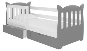 Detská posteľ LENA, 160x75, sivá