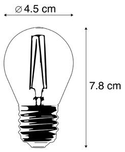 Sada 5 stmievateľných LED žiaroviek E27 P45 Goldline 3,5 W 330 lm 2100 K