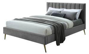 Čalúnená posteľ FLAVIA, 160x200, sivá