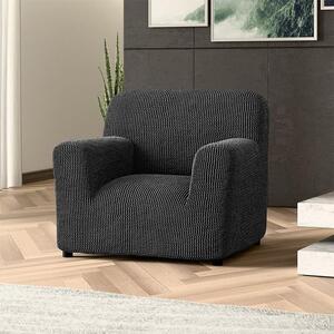 Bielastické poťahy COSTINA antracit kreslo (š. 60 - 110 cm)