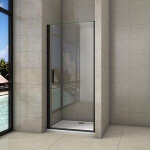 Sprchové dvere jednokrídlové BLACK SAFIR D1 80, 78,7 – 81,7x200 cm