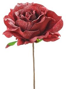 Vianočná ruža kvet červená 23cm