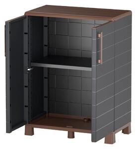 Plastová upratovacia skriňa, 900 x 680 x 370 mm, antracit