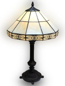 Tiffany stolová lampa JANTAR 32*50