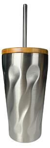 Mobake Nerezový termo pohár s nerezovou slamkou | 470 ml