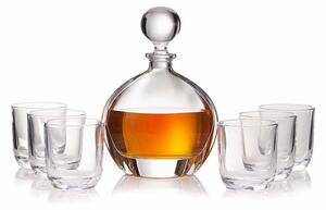 Bohemia Crystal Whisky set Orbit 99999/9/00000/783 whisky set (set 1 karafa + 6 pohárov)