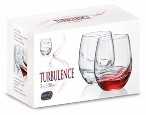 Bohemia Crystal Poháre na víno Turbulence 23018/500ml (set po 2ks)