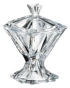Bohemia Crystal dóza na nôžke s viečkom Metropolitan 260mm