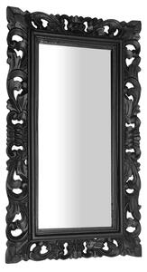 SAPHO SAMBLUNG zrcadlo ve vyřezávaném rámu, 40x70cm, černá IN113