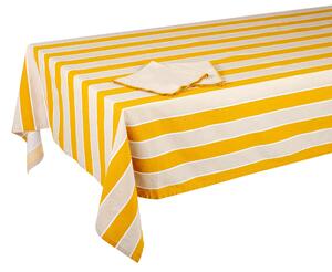 PAMUKKALE Yellow stripes obrus 140x180 cm