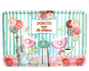 Plastová tácka Donuty 35x24cm