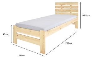 Jednolôžková posteľ Lula 90x200