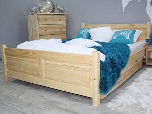 Manželská drevená posteľ Etela - borovica Rozmer: 180x200