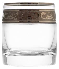 Bohemia Crystal Ideal poháre na pálenku s platinovým dekorom 60 ml (sada 6)
