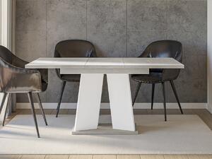 Jedálenský stôl Josiah, Farby: biely lesk / betón Mirjan24 5903211149030