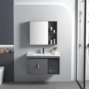Súprava kúpeľňového nábytku s umývadlom Paris 60cm Grey