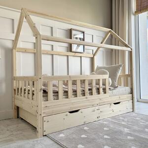 Raj posteli Detská posteľ Blanco Plus 200x90 (2 zásuvky) prírodné drevo (rýchle dodanie)