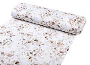 Biante Detské bavlnené posteľné obliečky do postieľky Sandra SA-285 Jesenné eukalypty Do postieľky 90x140 a 50x70 cm