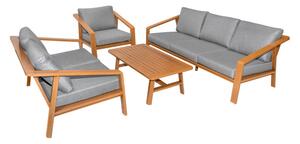 Set záhradného nábytku MODERN DELIGHT 4v1 sivý / béžový