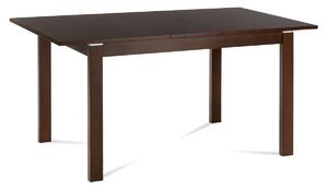 Jedálenský stôl rozkladací 120+30x80x74 cm, doska mdf, dyha, nohy masív, orech