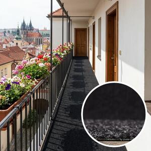 Betap , Umelá tráva Wembley jedinečná čierna, vyrezať kruh, šíře 4m, čierna, nopy, chodba / predsieň