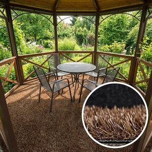 Europe Grass , Umelá tráva PartyGrass Brown, vyrezať kruh, šíře 4m, hnedá
