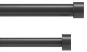 Umbra - dvojradová oceľová garniža Cappa - čierna - 91-168 cm