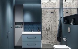 Cersanit Larga, závesná umývadlová skrinka 60cm, modrá matná, S932-071