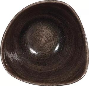 Tanier hlboký Churchill Stonecast Iron Black 15,3 cm, trojuholníkový (12 ks)