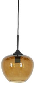 Zelené sklenené závesné svetlo Mayson green and black - Ø 23*18 cm/E27 - Light & Living