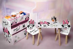 Detský stôl s stoličkami Minnie Mouse