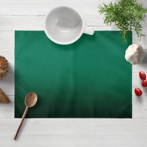 Biante Saténové prestieranie na stôl polyesterový Satén LUX-038 Tmavo zelené 30x40 cm