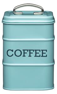 Plechová dóza na kávu living nostalgia 11x17x11cm barva: modrá, velikost: 11x17x11