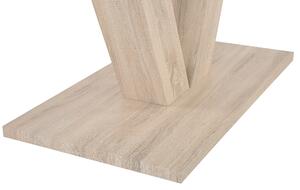 Jedálenský stôl Svetlý dub dyhované drevo 140L x 90W x 75H cm Rozkladacia doska Moderný